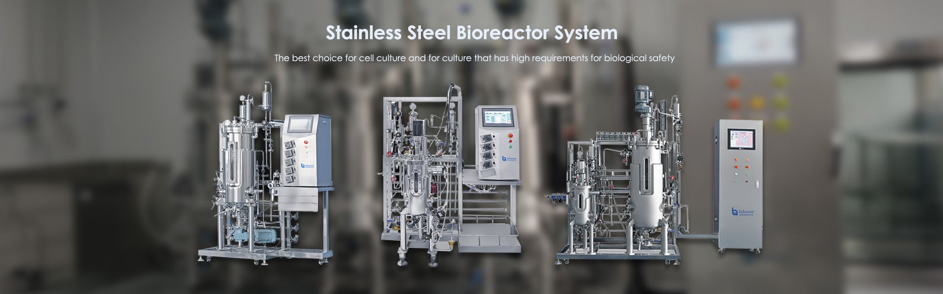 banner of stainless steel bioreactor fermenter