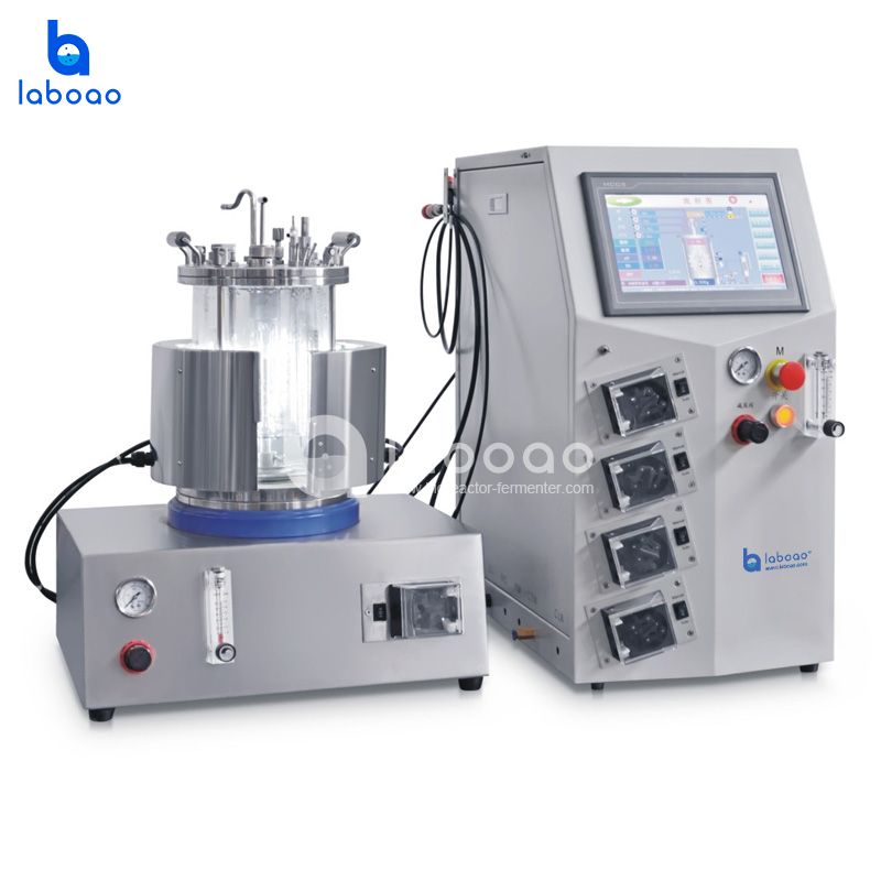 5L Off-site Sterilization Magnetic Mixing Plant Cell Photobioreactor