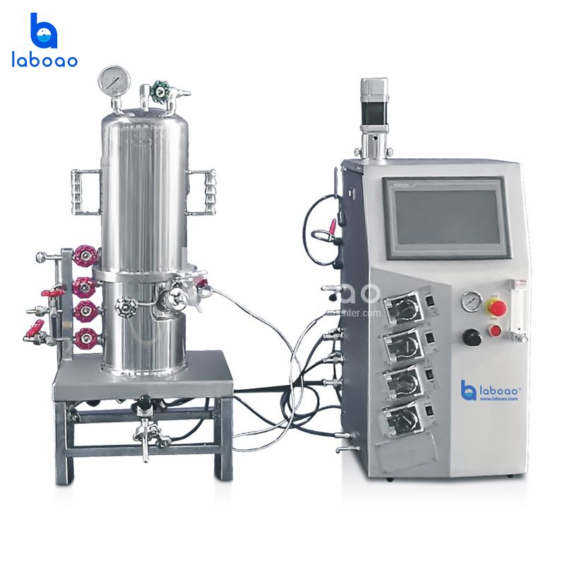 Benchtop In Situ Sterilizable Mechanical Mixing Glass Fermenter